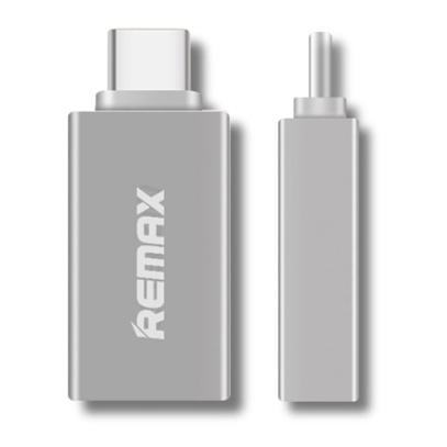 Переходник REMAX USB to Type-C Converter (RA-OTG1) Серебристый