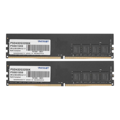 Оперативная память Patriot Signature (PSD432G3200K) DDR4 32GB 3200MHz DIMM 2x16