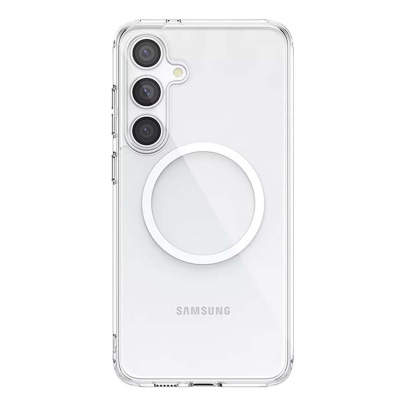 Чехол для Samsung S24 FE с MagSafe Clear Case, Прозрачный
