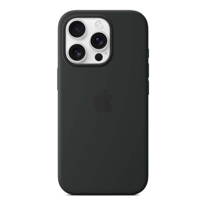 Чехол для iPhone 16 Pro Silicone Case Black, чёрный