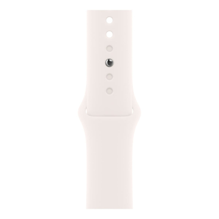 Apple Watch Series 10, 42 мм корпус из алюминия цвета «Rose Gold», ремешок Sport Band размера S/M цвета «Light Blush»