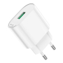 Зарядное устройство USB-A hoco. QC3.0 FAST 3A, 18Вт (C109A) Белый