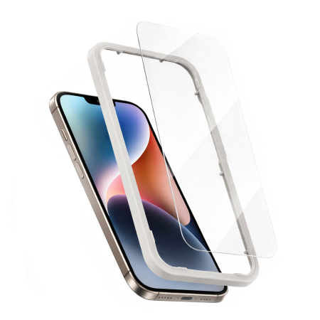 Защитное стекло для iPhone 17e/16e/14/13 Pro/13 KEEPHONE INNOVA installation tool Безрамочное