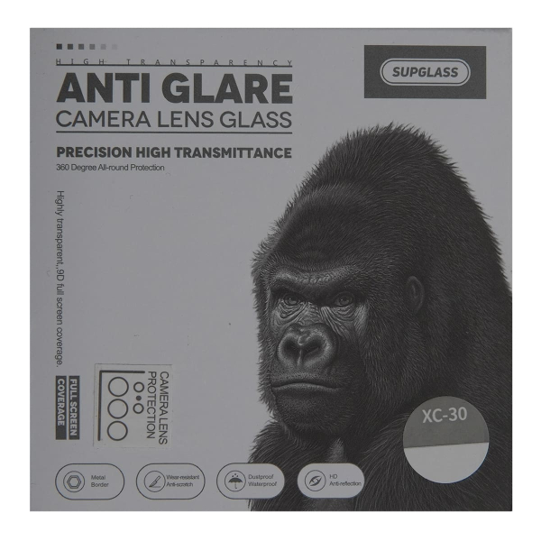 Защитное стекло для камеры Samsung S24 Ultra SUPGLASS Anti Glare Camera lens glass (XC-30) Черный