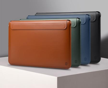 Чехол для MacBook Air 15.3" WiWU Skin Pro II Leather Sleeve Черный