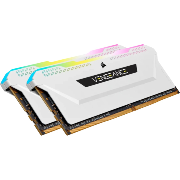Оперативная память Corsair Vengeance RGB Pro SL White CMH16GX4M2D3600C18W DDR4 16GB 3600MHz CL18 UDIMM 2x8GB RGB