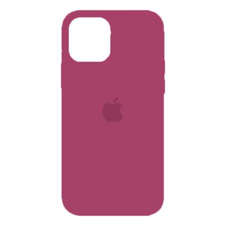 Чехол Silicone Case для Apple iPhone 12/12 Pro Pomegranate, гранатовый