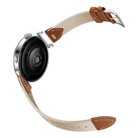 Часы HUAWEI Watch GT 5 Silver, 41 мм, цвет корпуса серебряный, цвет ремешка бежевый