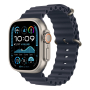 Apple Watch Ultra 2 (2024), 49 мм корпус из титана цвета «Natural», ремешок Ocean Band цвета «Navy»