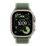 Apple Watch Ultra 3 (2025), 49 мм корпус из титана цвета «Natural», ремешок Trail Loop размера S/M цвета «Green/Neon»