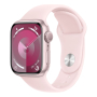 Apple Watch Series 9, 41 мм корпус из алюминия цвета «Pink», ремешок Sport Band размера M/L цвета «Light Pink»