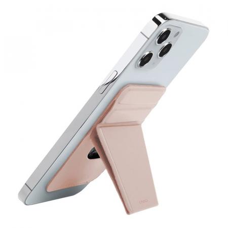 Магнитный картхолдер с функцией стенда UNIQ LYFT Magnetic (MGSNAPONCH-LYFTPNK) Розовый