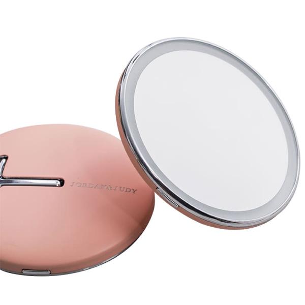Зеркало косметическое Xiaomi Jordan & Judy LED Makeup Mirror с подсветкой (NV030) Розовое