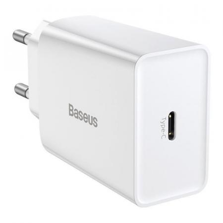 Зарядное устройство Baseus Speed Mini QC Quick Charger USB Type-C 20Вт CCFS-SN02 (TC-012PD20-x) Белый