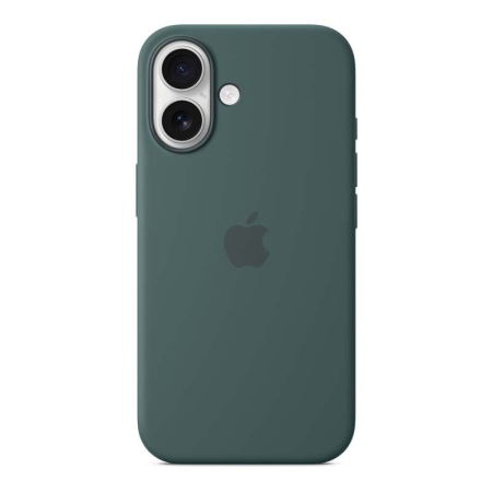 Чехол для iPhone 16 Silicone Case Dark Green, тёмно-зеленый