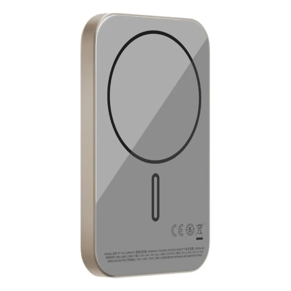 Внешний аккумулятор MOMAX Q.MAG X Ultra Slim Magnetic Wireless Battery Pack Титан