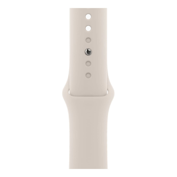 Apple Watch SE (2023), 40 мм корпус из алюминия цвета «Starlight», ремешок Sport Band размера M/L цвета «Starlight»
